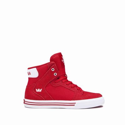 Gyerek Supra VAIDER Magasszárú Cipő HU590326 Piros/Fehér